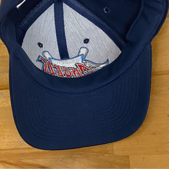 Vintage Anaheim Angels Wings Strap Back Cap Hat Nissin Disney Logo OSFA - Picture 13 of 14
